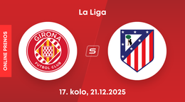 Girona FC - Atlético Madrid: ONLINE prenos zo 17. kola La Ligy.