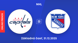 Washington Capitals - New York Rangers: ONLINE prenos zo zápasu NHL.