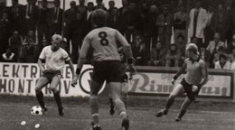 Aladár Pápista (s loptou) v drese Rimavskej Soboty.