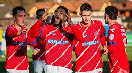 Gólová radosť Bardejovčanov v pohárovom zápase s Michalovcami.