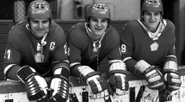 Bratia Marián, Peter a Anton Šťastní ako hráči Slovana Bratislava.