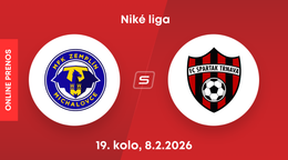 MFK Zemplín Michalovce - FC Spartak Trnava: ONLINE prenos zo zápasu 19. kola Niké ligy.