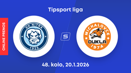 HK Nitra - HK Dukla Michalovce: ONLINE prenos zo zápasu 48. kola Tipsport ligy.