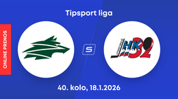 Vlci Žilina - Hk 32 Liptovský Mikuláš: ONLINE prenos zo zápasu 40. kola Tipsport ligy.