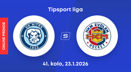 HK Nitra - HKM Zvolen: ONLINE prenos zo zápasu 41. kola Tipsport ligy.