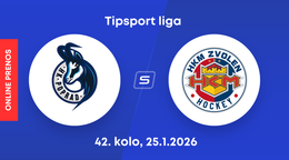 HK Poprad - HKM Zvolen: ONLINE prenos zo zápasu 42. kola Tipsport ligy.