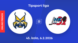 HK Spišská Nová Ves - Hk 32 Liptovský Mikuláš: ONLINE prenos zo zápasu 45. kola Tipsport ligy.