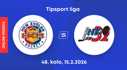 HKM Zvolen - Hk 32 Liptovský Mikuláš: ONLINE prenos zo zápasu 48. kola Tipsport ligy.