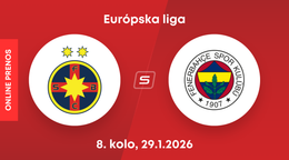 FCSB - Fenerbahce Istanbul: ONLINE prenos zo zápasu Európskej ligy.