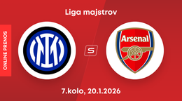 Inter Miláno - FC Arsenal: ONLINE prenos zo zápasu 7. kola ligovej fázy Ligy majstrov. 