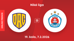 FC DAC Dunajská Streda - ŠK Slovan Bratislava: ONLINE prenos zo zápasu 19. kola Niké ligy.