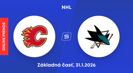 Calgary Flames - San Jose Sharks: ONLINE prenos zo zápasu NHL.
