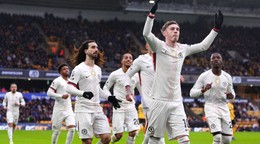 Cole Palmer oslavuje gól