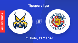 HK Spišská Nová Ves - HKM Zvolen: ONLINE prenos zo zápasu 51. kola Tipsport ligy.