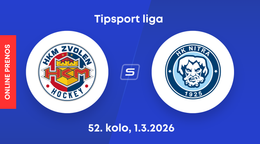 HKM Zvolen - HK Nitra: ONLINE prenos zo zápasu 52. kola Tipsport ligy.