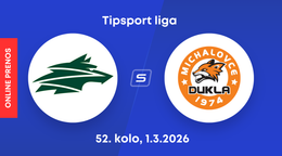 Vlci Žilina - HK Dukla Michalovce: ONLINE prenos zo zápasu 52. kola Tipsport ligy.