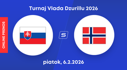 Slovensko vs. Nórsko: ONLINE prenos zo zápasu Turnaja Vlada Dzurillu hráčov do 18 rokov