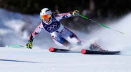 Norway's Thea Louise Stjernesund speeds down the course, during an alpine ski, women's giant slalom race, at the 2026 Winter Olympics, in Cortina d'Ampezzo, Italy, Sunday, Feb. 15, 2026. (AP Photo/Robert F. Bukaty)

- 2026 Winter Olympic Games;Winter Olympic games;Olympic games;Sports;Events;XXV Olympiad;Olympics 2026;Milan Cortina Olympics;Winter Olympics 2026;Milan Cortina Winter Olympics;2026 Milan Cortina Olympic Games;Olympics;Winter Games