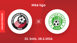 FK Železiarne Podbrezová - FC Tatran Prešov: ONLINE prenos zo zápasu 22. kola Niké ligy.