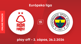 Nottingham Forest - Fenerbahce Istanbul: ONLINE prenos zo zápasu Európskej ligy.