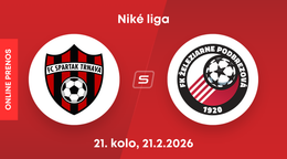 FC Spartak Trnava - FK Železiarne Podbrezová: ONLINE prenos zo zápasu 21. kola Niké ligy.