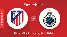 Atlético Madrid - Club Bruggy KV: ONLINE prenos zo zápasu play off Ligy majstrov.