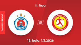 ŠK Slovan Bratislava B - OFK Baník Lehota pod Vtáčnikom: ONLINE prenos zo zápasu 18. kola II. ligy.