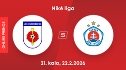 MFK Ružomberok - ŠK Slovan Bratislava: ONLINE prenos zo zápasu 21. kola Niké ligy.