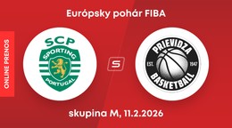 Sporting Lisabon - BC Prievidza: LIVE STREAM zo zápasu Európskeho pohára FIBA.