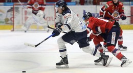 Zľava Martin Nemček (Poprad) a Viktor Fekiač (Zvolen) 