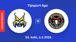 HK Spišská Nová Ves - HC MONACObet Banská Bystrica: ONLINE prenos zo zápasu 53. kola Tipsport ligy.