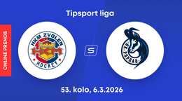 HKM Zvolen - HK Poprad: ONLINE prenos zo zápasu 53. kola Tipsport ligy.