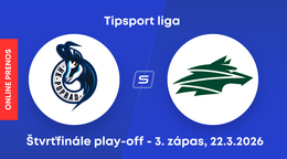 HK Poprad - Vlci Žilina: ONLINE prenos z 3. zápasu štvrťfinále play-off Tipsport ligy.