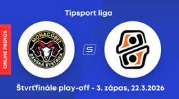 HC MONACObet Banská Bystrica - HC Košice: ONLINE prenos z 3. zápasu štvrťfinále play-off Tipsport ligy.