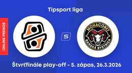 HC Košice - HC MONACObet Banská Bystrica: ONLINE prenos z 5. zápasu štvrťfinále play-off Tipsport ligy.