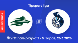 Vlci Žilina - HK Poprad: ONLINE prenos z 5. zápasu štvrťfinále play-off Tipsport ligy.