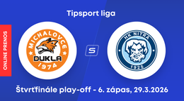 HK Dukla Michalovce - HK Nitra: ONLINE prenos zo 6. zápasu štvrťfinále play-off Tipsport ligy.