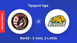 HC Prešov - HC 19 Humenné: ONLINE prenos z 3. kola baráže o Tipsport ligu.