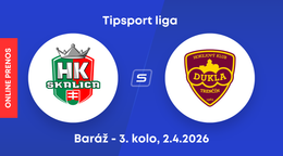 HK Skalica - HK Dukla Trenčín: ONLINE prenos z 3. kola baráže o Tipsport ligu.