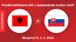 Albánsko - Slovensko: LIVE STREAM zo zápasu kvalifikácie na ME v basketbale mužov 2029.