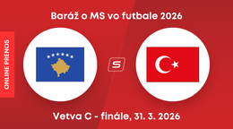 Kosovo - Turecko: ONLINE prenos zo zápasu baráže o MS 2026.