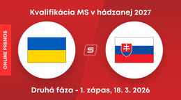 Ukrajina - Slovensko. ONLINE prenos z prvého zápasu druhej fázy kvalifikácie MS 2027 v hádzanej.