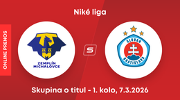 MFK Zemplín Michalovce - ŠK Slovan Bratislava: ONLINE prenos zo zápasu 1. kola skupiny o titul Niké ligy.