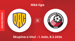 FC DAC Dunajská Streda - FK Železiarne Podbrezová: ONLINE prenos zo zápasu 1. kola skupiny o titul Niké ligy.