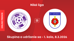 KFC Komárno - MFK Ružomberok: ONLINE prenos zo zápasu 1. kola skupiny o udržanie sa v Niké lige.