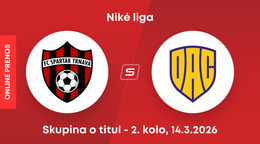 FC Spartak Trnava - FC DAC Dunajská Streda: ONLINE prenos zo zápasu 2. kola skupiny o titul Niké ligy.