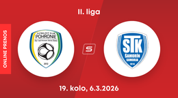 FK Pohronie - FC ŠTK 1914 Šamorín: ONLINE prenos zo zápasu 19. kola II. ligy.