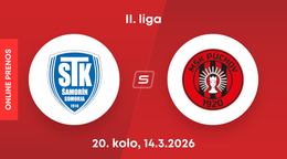 FC ŠTK 1914 Šamorín - MŠK Púchov: ONLINE prenos zo zápasu 20. kola II. ligy.