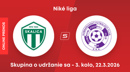 MFK Skalica - KFC Komárno: ONLINE prenos zo zápasu 3. kola skupiny o udržanie sa v Niké lige.