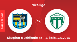 FC Košice - MFK Skalica: ONLINE prenos zo zápasu 4. kola skupiny o udržanie sa v Niké lige.